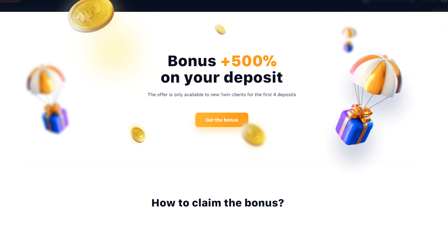 1 win Casino Bonus